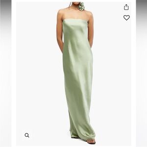 WeWoreWhat Sage Satin Dress